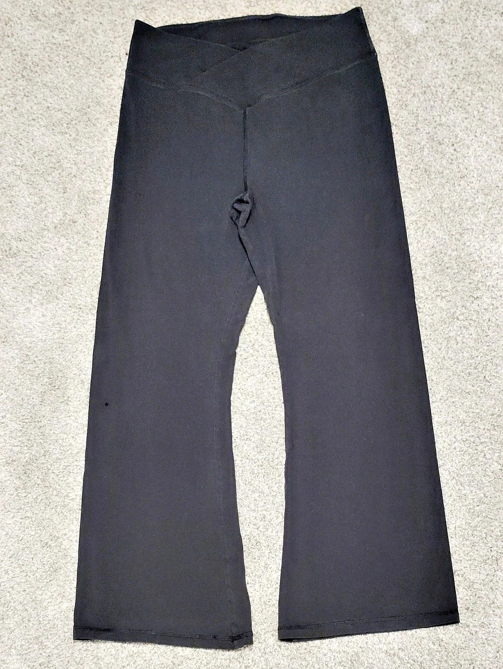 PINK Black Flare Leggings Size XL